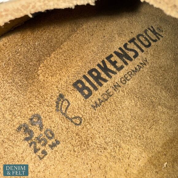 NEW Birkenstock Gizeh Oiled Leather Tobacco Brown Thong Sandal Womens 8 - Picture 14 of 16